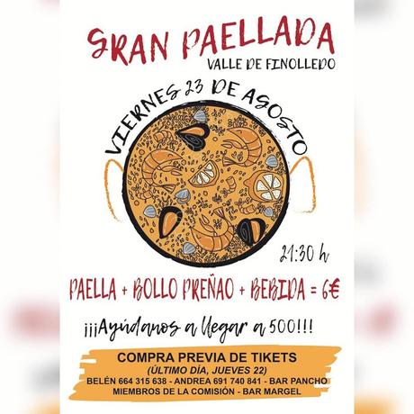 Grandes Fiestas en el Valle de Finolledo. 22 al 25 de agosto 2019