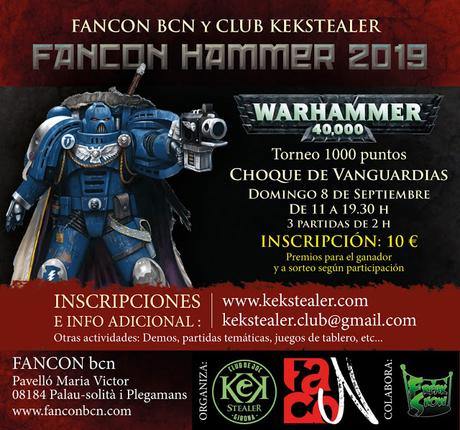 Torneos de AoS y W40K en la FANCON 2019 (Barcelona), y mas