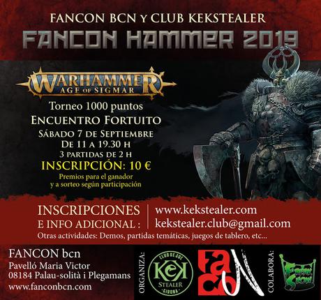 Torneos de AoS y W40K en la FANCON 2019 (Barcelona), y mas