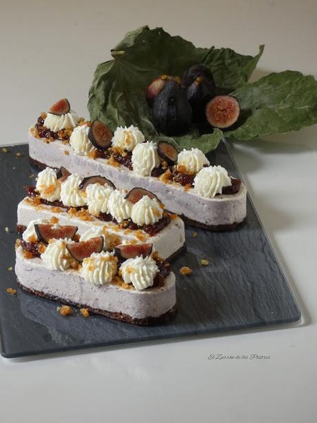 Mousse de Praliné de Nueces con Mermelada de Higos