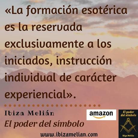 Frase sobre la formación esotérica, de la escritora Ibiza Melián