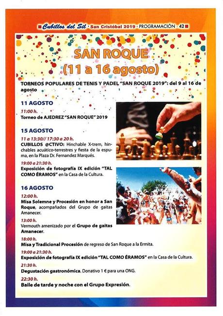 Fiestas de San Roque en Cubillos del Sil. 11 al 16 de agosto.
