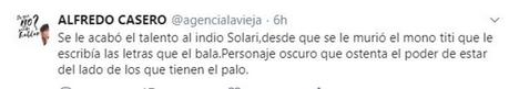 Alfredo Casero apuntó contra el Indio Solari en Twitter.