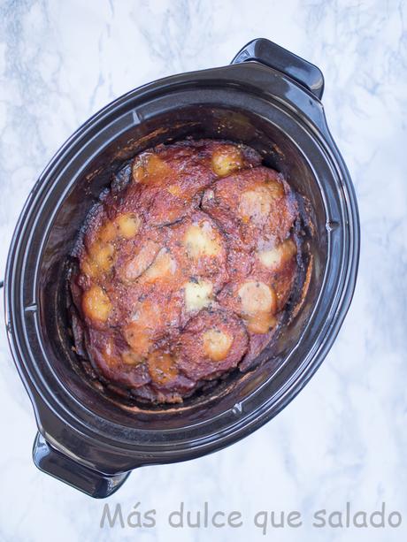 Lasaña de berenjenas en Crock-Pot