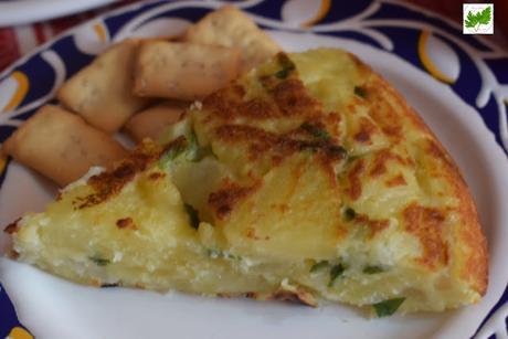 Tortilla de Patatas y Cebolla sin Huevo