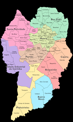 Map of Curitiba