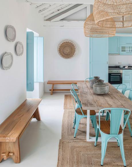 Una casa en Portugal con el azul como protagonista