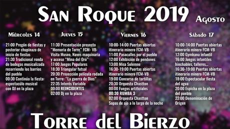 Fiestas en Torre del Bierzo. 14 al 17 de agosto 2019