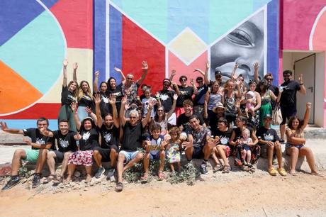 Mural gigante creado entre artistas urbanos y discapacitados en Ibiza Mural gigante creado entre artistas urbanos y discapacitados en Ibiza