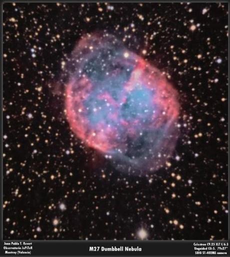 Una de las mejores vistas del firmamento: La nebulosa Dumbbell