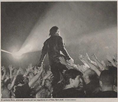 Vídeos de conciertos: U2 el 8 de agosto de 2001 en el Palau Sant Jordi de Barcelona