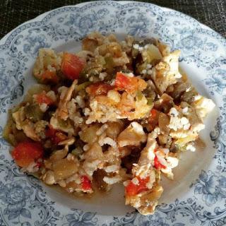 CAZUELA DE POLLO CON PISTO