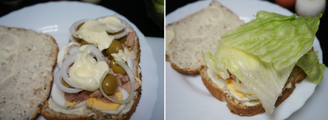 Sándwich con atún y huevo Sándwich con atún y huevo