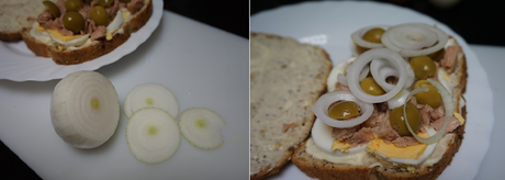 Sándwich con atún y huevo Sándwich con atún y huevo