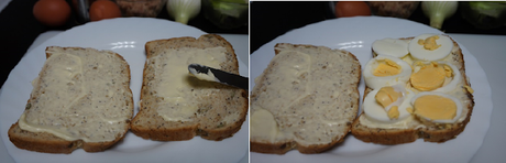 Sándwich con atún y huevo Sándwich con atún y huevo