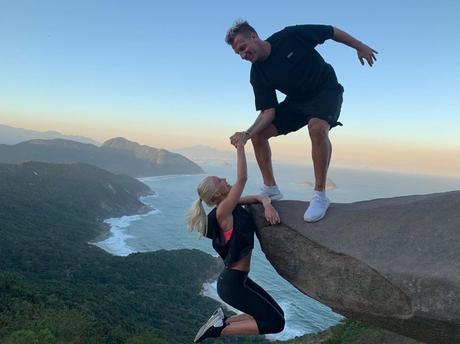 Las románticas fotos de Maxi López y su novia sueca: ¡al borde del abismo!