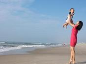 Disfrutar playa bebé