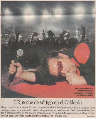 Vídeos de conciertos: U2 el 11 de agosto de 2005 en el Vicente Calderón de Madrid