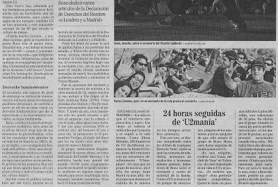 Vídeos de conciertos: U2 el 11 de agosto de 2005 en el Vicente Calderón de Madrid