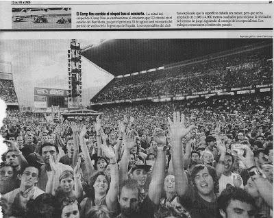 Vídeos de conciertos: U2 el 11 de agosto de 2005 en el Vicente Calderón de Madrid
