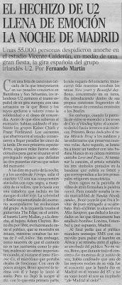 Vídeos de conciertos: U2 el 11 de agosto de 2005 en el Vicente Calderón de Madrid