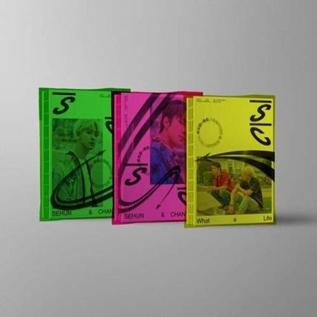 EXO-SC - [What A Life 1st Unit Mini Album SC2019_P Ver CD+1p Folding Poster/On+Booklet+1p PhotoCard+Tracking K-Pop Sealed