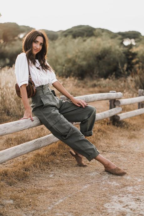 PANTALONES CARGO+BLUSA BOHO+SUPER HAUL DE ZARA
