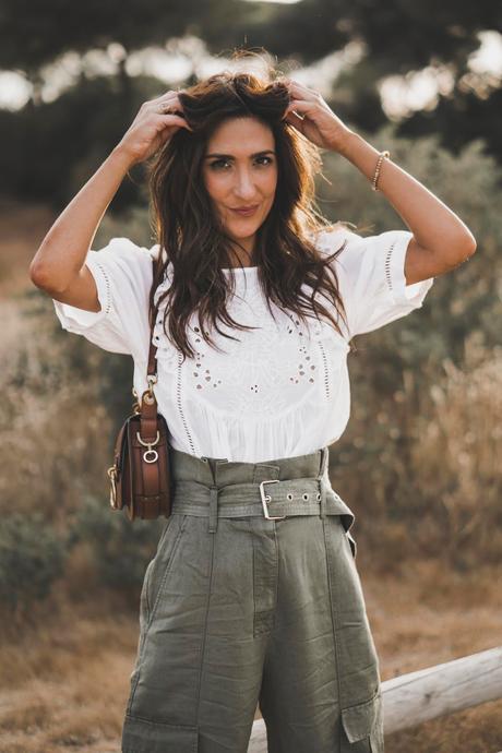 PANTALONES CARGO+BLUSA BOHO+SUPER HAUL DE ZARA