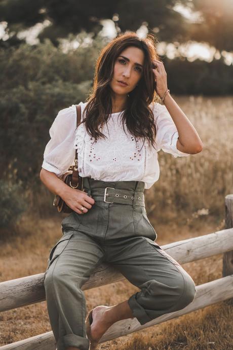 PANTALONES CARGO+BLUSA BOHO+SUPER HAUL DE ZARA