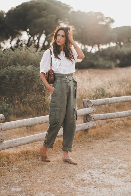 PANTALONES CARGO+BLUSA BOHO+SUPER HAUL DE ZARA