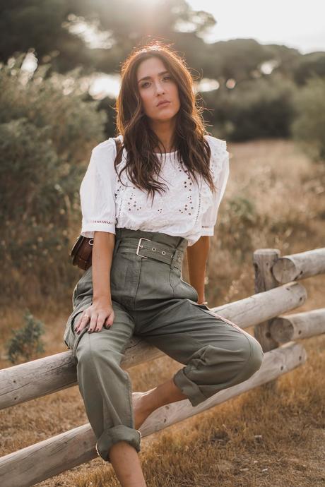 PANTALONES CARGO+BLUSA BOHO+SUPER HAUL DE ZARA