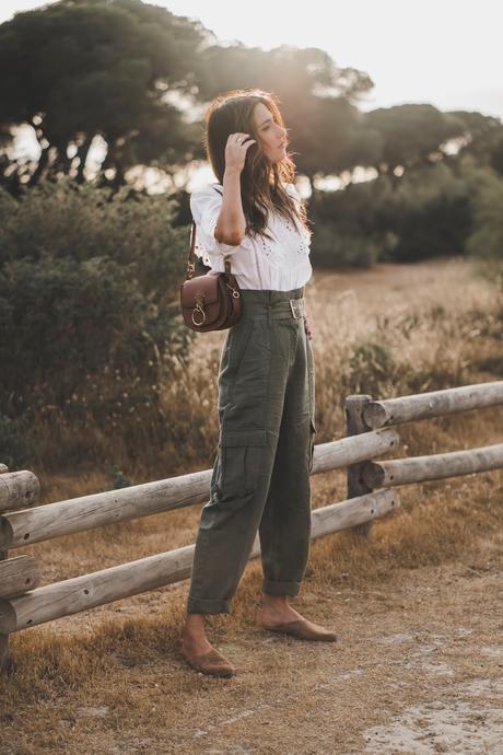 PANTALONES CARGO+BLUSA BOHO+SUPER HAUL DE ZARA