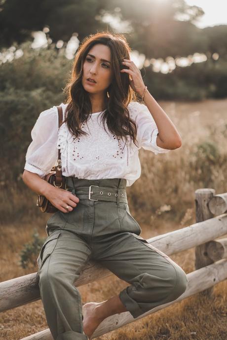 PANTALONES CARGO+BLUSA BOHO+SUPER HAUL DE ZARA