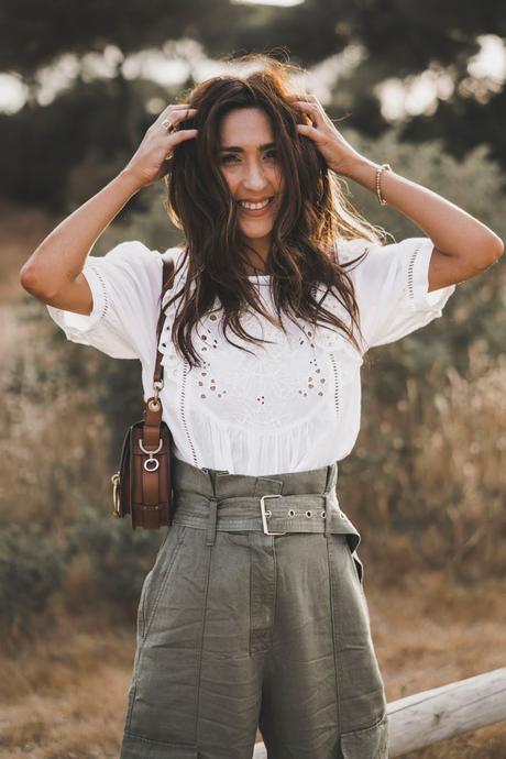 PANTALONES CARGO+BLUSA BOHO+SUPER HAUL DE ZARA