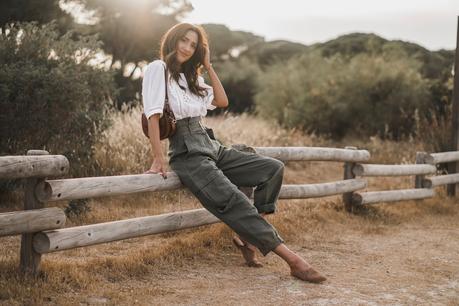 PANTALONES CARGO+BLUSA BOHO+SUPER HAUL DE ZARA