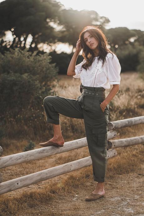 PANTALONES CARGO+BLUSA BOHO+SUPER HAUL DE ZARA