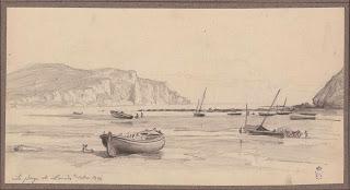 La costa española del siglo XIX a través de los dibujos de Rafael Monleón y Torres en la BNE