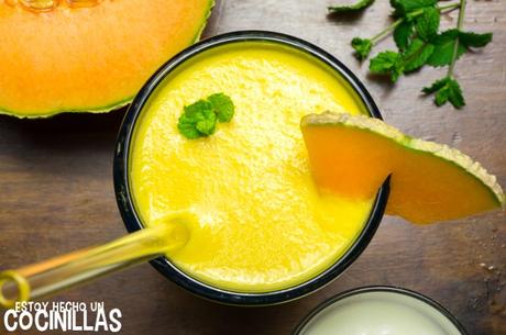 Receta de batido de melón (bebida refrescante de verano) Receta de batido de melón (bebida refrescante de verano)