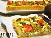 Tarta salada aguacate queso fresco