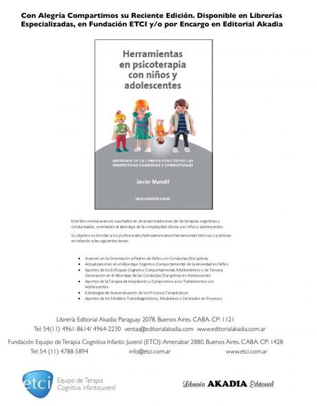 «Herramientas en psicoterapia con niños y adolescentes» Nuevo libro de Javier Mandil «Herramientas en psicoterapia con niños y adolescentes» Nuevo libro de Javier Mandil