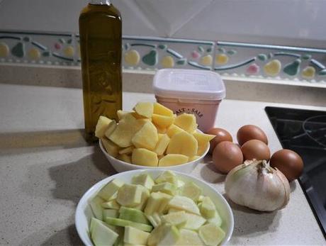 Tortilla de Calabacín Olla GM ® Ingredientes tortilla patatas con calabacín en Olla GM