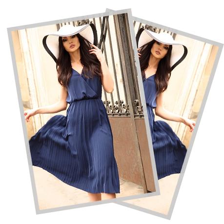 Vestido azul marino vestido azul marino