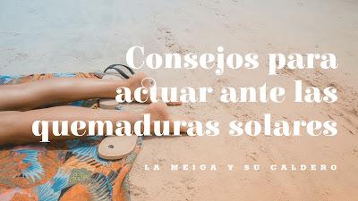 Consejos para actuar ante las quemaduras solares