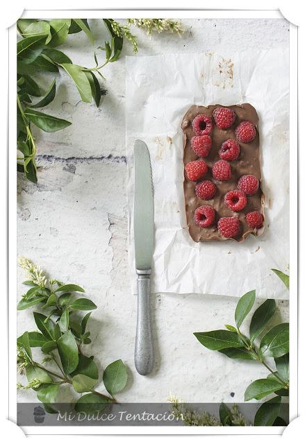 Barra de Chocolate y Frambuesas Barra de Chocolate y Frambuesas