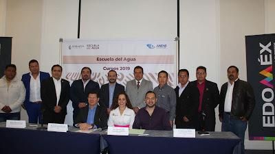 INAUGURAN CAEM, CONAGUA Y ANEAS CURSOS 2019 DE LA ESCUELA DEL AGUA EN EL EDOMÉX