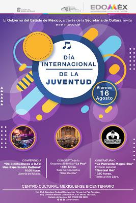 INVITAN A FESTEJAR DÍA MUNDIAL DE LA JUVENTUD EN EL CCMB