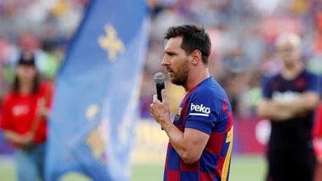 Lioenl Messi hablÃ³ ante su gente en la previa de la Copa Joan Gamper