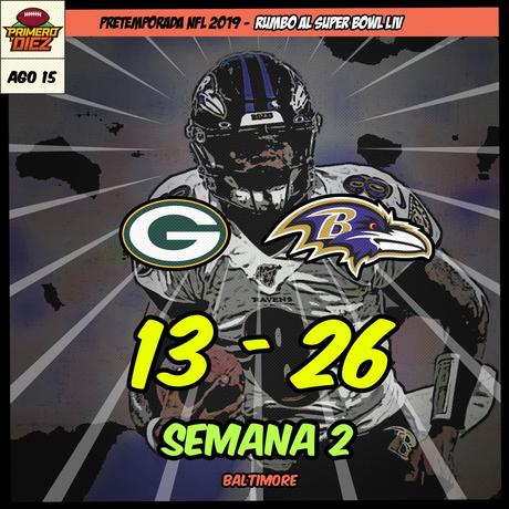 Resultados NFL de la Semana 2 de Pretemporada 2019