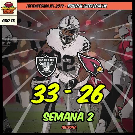 Resultados NFL de la Semana 2 de Pretemporada 2019
