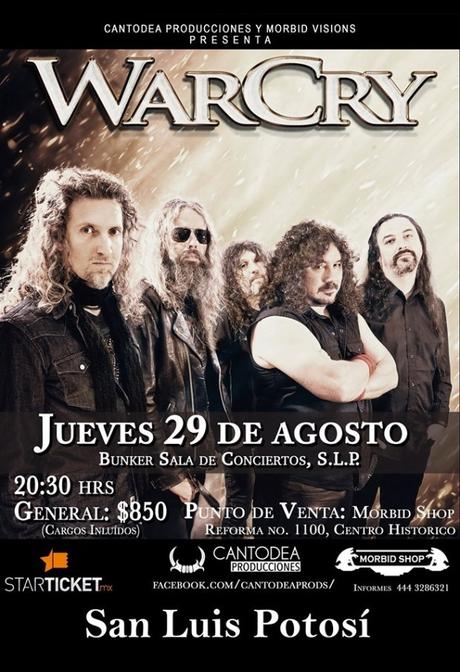WarCry regresa a San Luis Potosí, se presentará en el Bunker